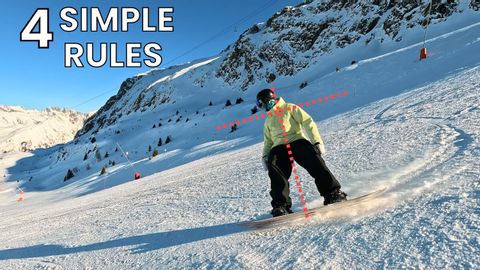 需遵循的 4 條簡單規則（單板滑雪初學者技巧） (4 SIMPLE RULES TO FOLLOW (BEGINNER SNOWBOARD TIPS))