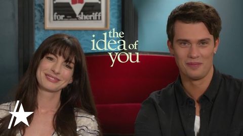 安妮-海瑟薇與尼古拉斯-加利茨內談《The Idea Of You》中的浪漫場景 (Anne Hathaway & Nicholas Galitzine Talk Romance Scenes In 'The Idea Of You')