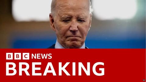 喬-拜登放棄總統競選，支持卡馬拉-哈里斯 | BBC 新聞 (Joe Biden abandons presidential race and endorses Kamala Harris  | BBC News)