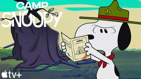 【看動畫學英文】跟著史奴比一起學會如何搭帳篷！ (HOW DO YOU PITCH A TENT?! | Camp Snoopy | Cartoons for Kids)