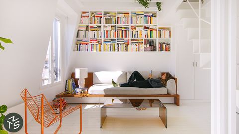 Paris Micro Loft Transformed for Father and Son, 25sqm/269sqft