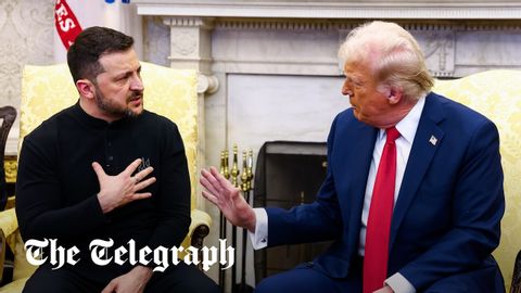 充分論證：特朗普與澤倫斯基的白宮會晤陷入口水戰 (Full argument: Trump-Zelensky White House meeting descends into shouting match)