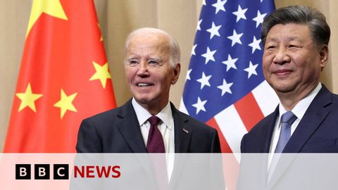 【BBC】拜登作為美國總統與習近平舉行最後一次會晤 (Joe Biden holds last meeting with China's President Xi as US president | BBC News)