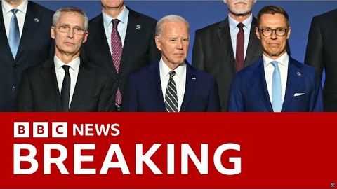 Biden faces more pressure to quit presidential race as he opens NATO summit | BBC News