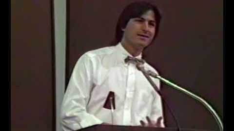 1983年にアスペンで開催された国際デザイン会議でのスティーブ・ジョブズの講演 (Steve Jobs talk at the 1983 International Design Conference in Aspen)