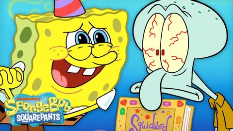 【看動畫學英文】海綿寶寶慶祝與章魚哥的友誼！ (SpongeBob Celebrates His Friendship with Squidward! ? | "Friendiversary" Full Scene | SpongeBob)