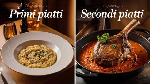 イタリアのレストランで、ファーストコース（Primi Piatti）とセカンドコース（Secondi Piatti）とは何ですか？ (What are first course(Primi Piatti )  and second course(Secondi Piatti,) in Italian resturant?)