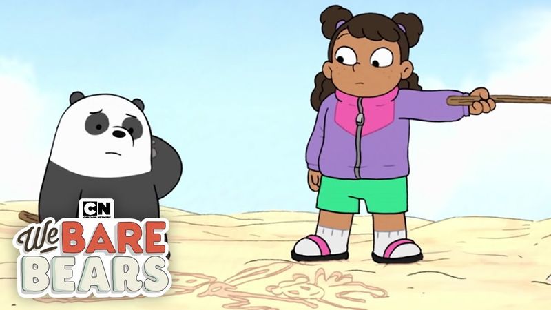 【看動畫學英文】《熊熊遇見你》小熊們堆沙堡！ (Baby Bears Build a Sandcastle | We Bare Bears | Cartoon Network)